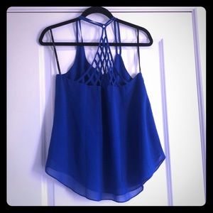 Royal blue dressy tank